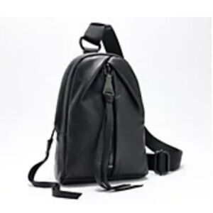 Aimee Kestenberg Tamitha black leather sling bag - brand new still in packaging